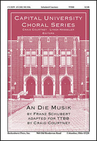 An die Musik TTBB choral sheet music cover Thumbnail